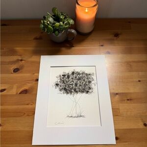 New Original Signed Artwork Ink and Watercolor on Paper